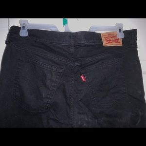 Black Levi denim high waist jeans